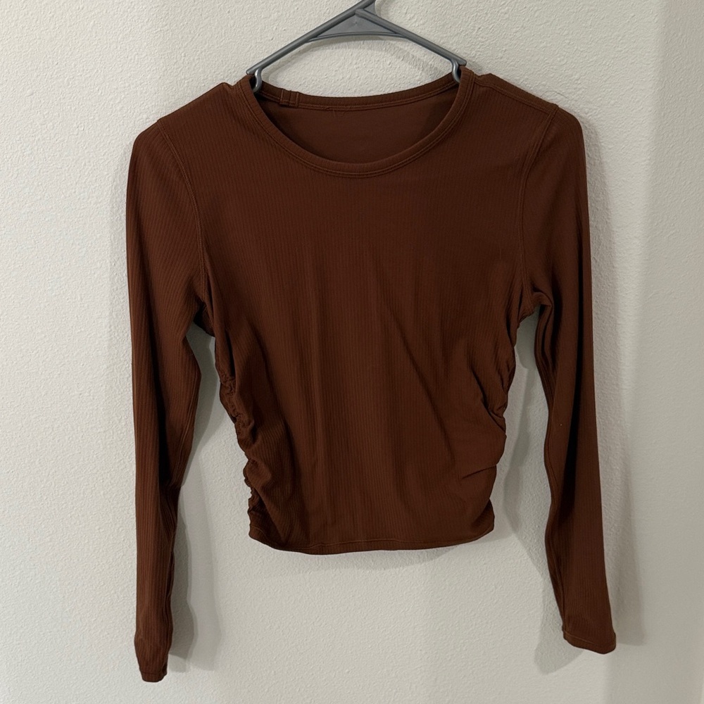 lululemon athletica Rich Brown Long Sleeve Top